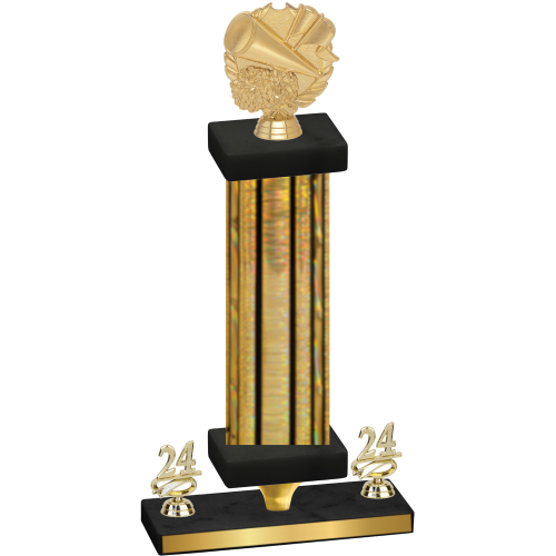 Premium Single Gold Glacier Year Cheerleading Trophy