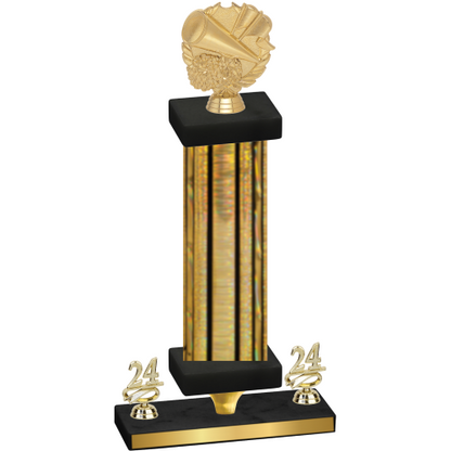 Premium Single Gold Glacier Year Cheerleading Trophy