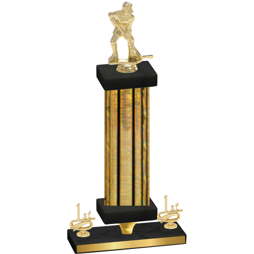 Premium Single Gold Glacier First Place Hockey Trophy