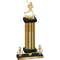 Premium Single Gold Glacier Victory Lacrosse Trophy