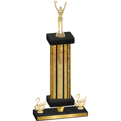 Premium Single Gold Glacier Second Place Victory Trophy