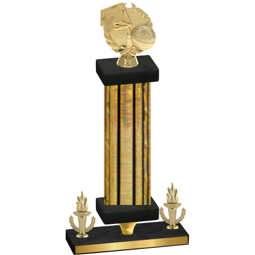 Premium Single Gold Glacier Victory Basketball Trophy