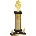 Premium Single Gold Glacier Year Pickleball Trophy
