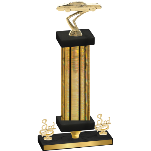 Premium Single Gold Glacier Third Place Cars Trophy