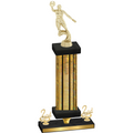 Premium Single Gold Glacier Second Place Basketball Trophy