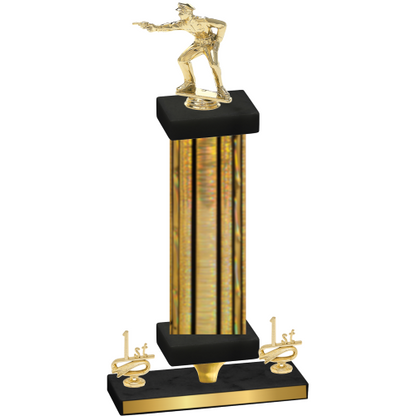 Premium Single Gold Glacier First Place Shooter Trophy