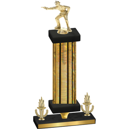 Premium Single Gold Glacier Victory Shooter Trophy