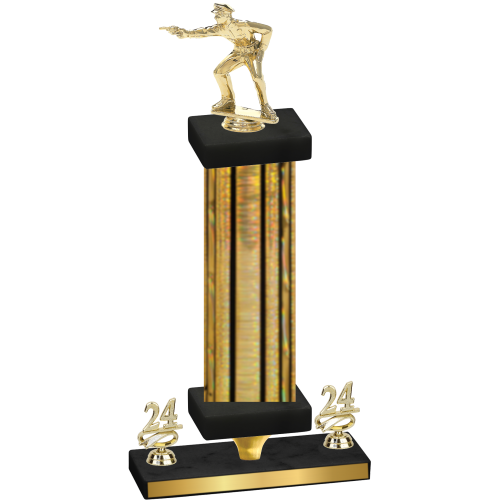 Premium Single Gold Glacier Year Shooter Trophy