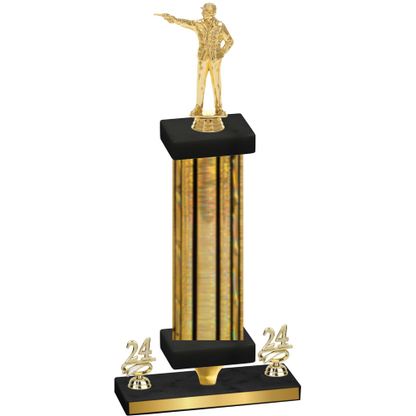 Premium Single Gold Glacier Year Shooter Trophy