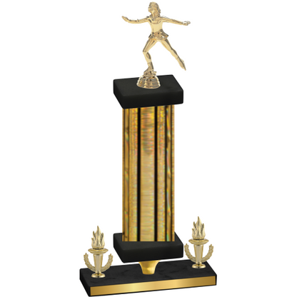 Premium Single Gold Glacier Victory Skater Trophy