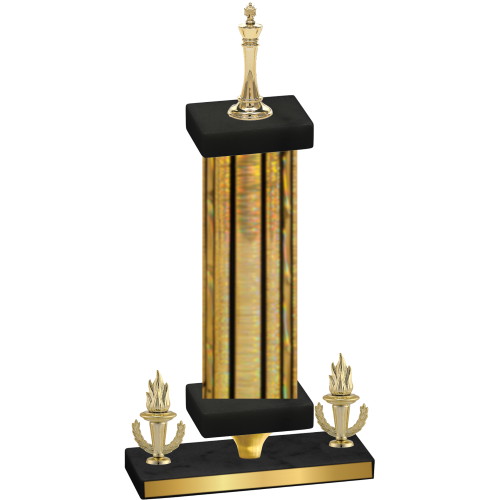 Premium Single Gold Glacier Victory Chess Trophy