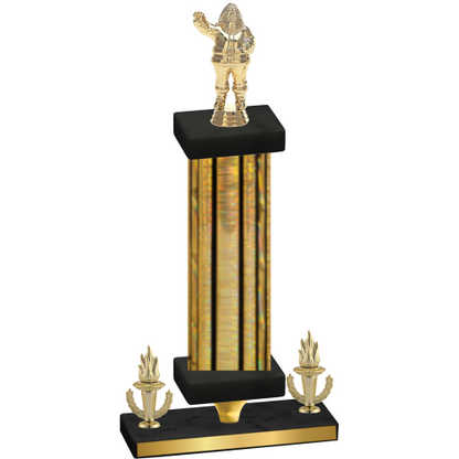 Premium Single Gold Glacier Victory Holiday Trophy