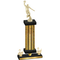 Premium Single Gold Glacier Second Place Basketball Trophy