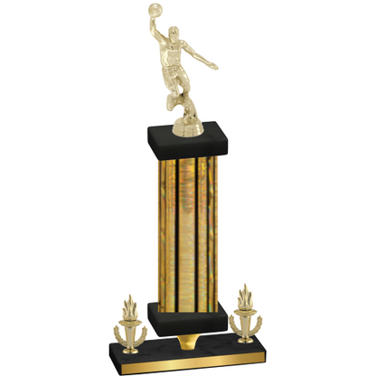 Premium Single Gold Glacier Victory Basketball Trophy
