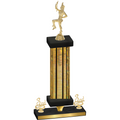Premium Single Gold Glacier Third Place Majorette Trophy