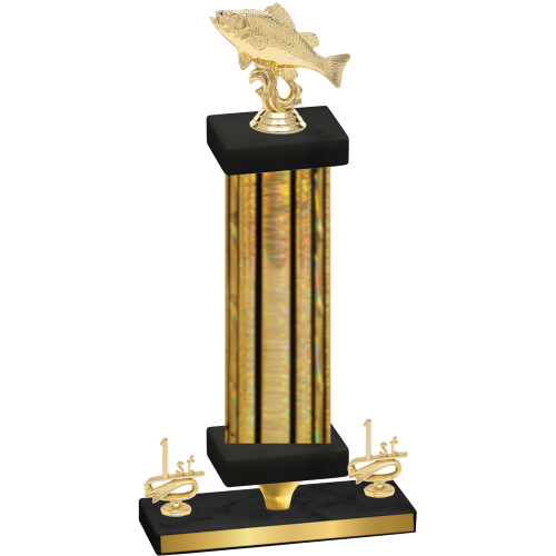 Premium Single Gold Glacier First Place Fishing Trophy