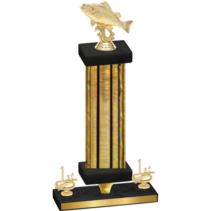 Premium Single Gold Glacier First Place Fishing Trophy