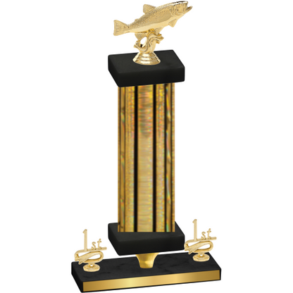 Premium Single Gold Glacier First Place Fishing Trophy