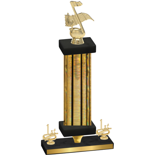 Premium Single Gold Glacier First Place Music Trophy