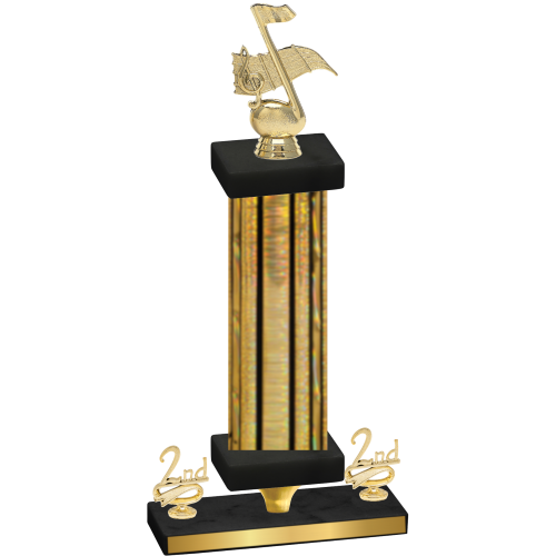 Premium Single Gold Glacier Second Place Music Trophy