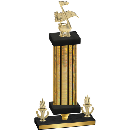 Premium Single Gold Glacier Victory Music Trophy