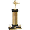 Premium Single Gold Glacier First Place Karate Trophy