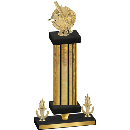 Premium Single Gold Glacier Victory Baseball Trophy