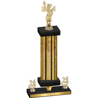 Premium Single Gold Glacier Year Academics Trophy