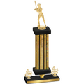 Premium Single Gold Glacier Fourth Place Softball Trophy