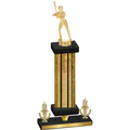 Premium Single Gold Glacier Victory Softball Trophy