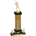 Premium Single Gold Glacier Year Softball Trophy