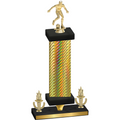 Premium Single Gold Carbon Fiber Victory Soccer Trophy