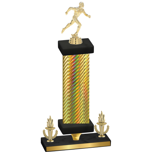 Premium Single Gold Carbon Fiber Victory Running Trophy