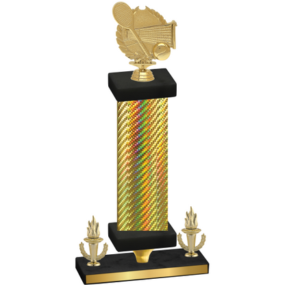 Premium Single Gold Carbon Fiber Victory Tennis Trophy