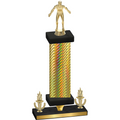 Premium Single Gold Carbon Fiber Victory Wrestling Trophy