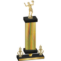 Premium Single Gold Carbon Fiber Victory Volleyball Trophy