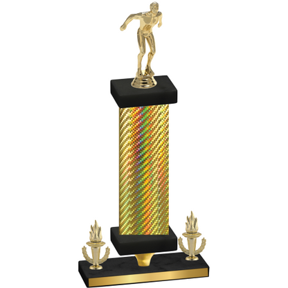 Premium Single Gold Carbon Fiber Victory Swimming Trophy