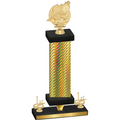 Premium Single Gold Carbon Fiber First Place Swimming Trophy