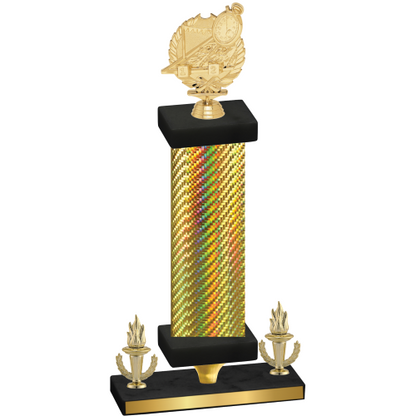 Premium Single Gold Carbon Fiber Victory Swimming Trophy