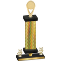 Premium Single Gold Carbon Fiber Year Insert Trophy