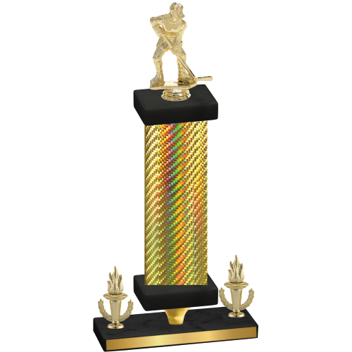 Premium Single Gold Carbon Fiber Victory Hockey Trophy