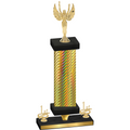 Premium Single Gold Carbon Fiber First Place Victory Trophy