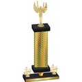 Premium Single Gold Carbon Fiber Fourth Place Victory Trophy