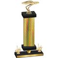 Premium Single Gold Carbon Fiber First Place Cars Trophy