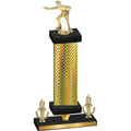 Premium Single Gold Carbon Fiber Victory Shooter Trophy