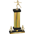 Premium Single Gold Carbon Fiber Victory Skater Trophy