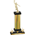 Premium Single Gold Carbon Fiber First Place Basketball Trophy