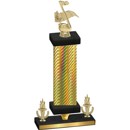 Premium Single Gold Carbon Fiber Victory Music Trophy