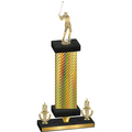 Premium Single Gold Carbon Fiber Victory Golf Trophy