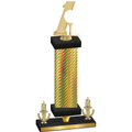 Premium Single Gold Carbon Fiber Victory Golf Trophy